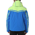 Chur Ski Jacket // Blue + Lime Green (Euro: 46)