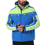 Chur Ski Jacket // Blue + Lime Green (Euro: 56)
