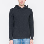 Solid Pullover Cashmere Hoodie // Charcoal Heather (M)