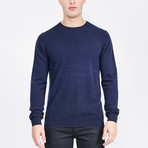 Classic Crew Neck Cashmere Sweater // Navy (XL)