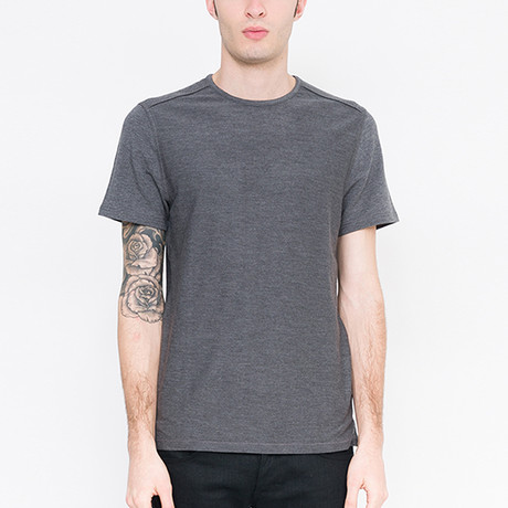 Kim French Terry T-Shirt // Charcoal Heather (XS)