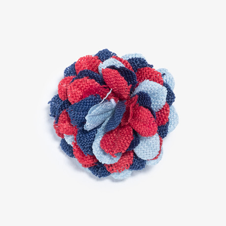 Liberty Lapel Flower // Blue + Red + Navy