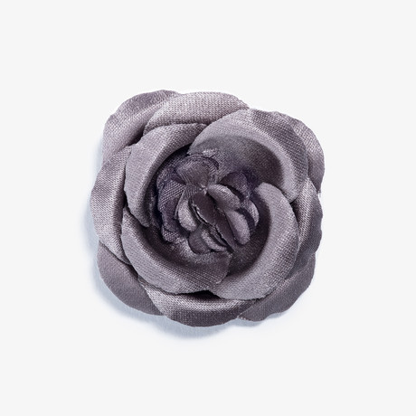 Mahal Buttercup Lapel Flower // Grey