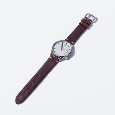 Vintage Leather Watch Strap // 20mm // Dark Brown