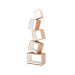 Equilibrium Bookcase // Natural Wood // White Oak