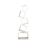 Equilibrium Bookcase // Modern Light // Ivory