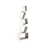 Equilibrium Bookcase // Modern Light // Ivory