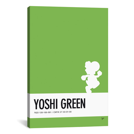 Yoshi // Minimal Colorcode Poster // Chungkong (26"W x 18"H x 0.75"D)