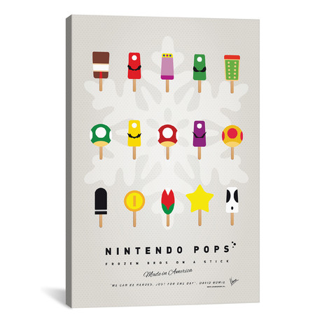 Nintendo Ice Pop I (26"W x 18"H x 0.75"D)
