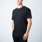 Dusty Linen Palm Short Sleeve // Black (S)