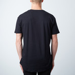 Dusty Linen Palm Short Sleeve // Black (S)