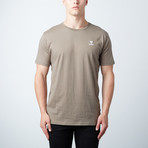 Regular Joe Palm Embroidery Tee // Khaki (M)