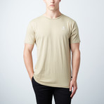 Regular Joe Palm Embroidery Short Sleeve Tee // Sand (XL)