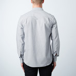 Avalon Embroidered Chambray Long Sleeve // Grey (M)