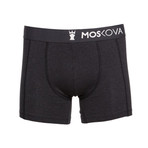 Cotton Camo Boxer Briefs // Dark Black + Heather Black (M)