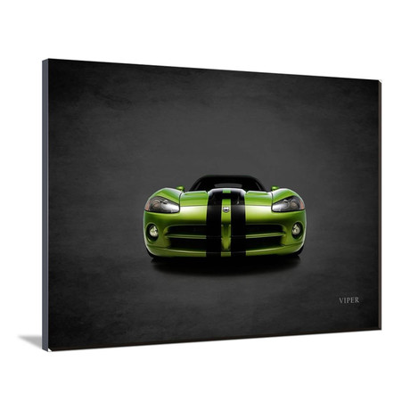 Dodge Viper // Green (16"W x 12"H x 2"D)
