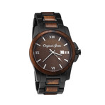 Original Grain Ebony Wood Classic Quartz // OG5012