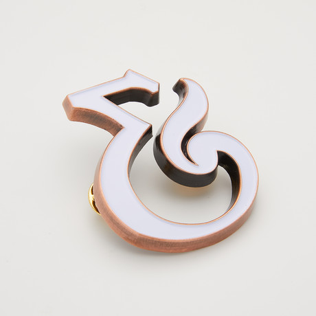 Ainsley Ampersand Lapel Pin // Ivory