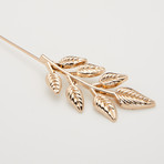Golden Leaves Lapel Pin // Gold
