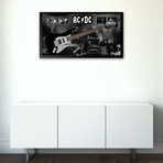Framed Autographed Guitar // Angus Young
