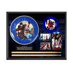 Framed Autographed Drumhead Collage // Who