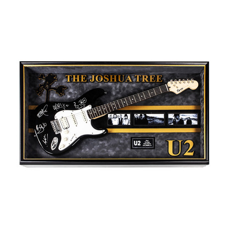 Signed + Framed Guitar // U2