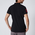 Polo Club Shirt // Black + Red (L)