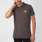 Polo Club Shirt // Dark Gray + Gold (L)