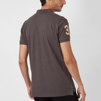 Polo Club Shirt // Dark Gray + Gold (2XL)