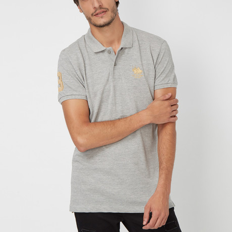 Polo Club Shirt // Grey + Gold (S)