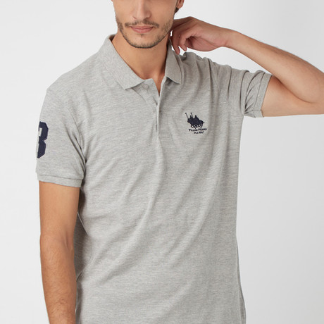 Polo Club Shirt // Gml + Navy (XL)