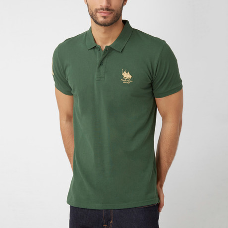Polo Club Shirt // Green + Gold (S)