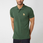Polo Club Shirt // Green + Gold (XL)