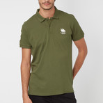 Polo Club Shirt // Olive Green + White (XL)