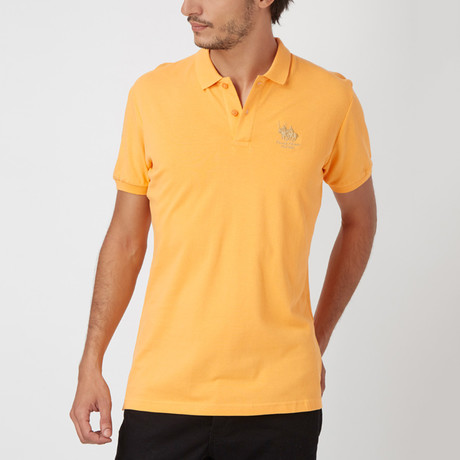 Polo Club Shirt // Orange + Gold (S)