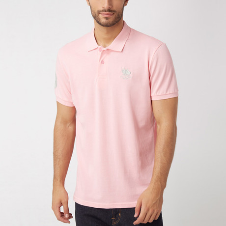 Polo Club Shirt // Pink + Silver (S)