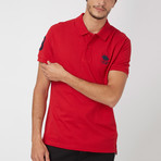 Polo Club Shirt // Red + Navy (S)