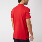 Polo Club Shirt // Red + Silver (XL)