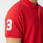 Polo Club Shirt // Red + Silver (XL)