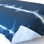 Tie-Dye Print Cotton Percale Duvet Cover // Navy (Full / Queen)