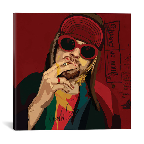 Kurt Cobain (18"H x 18"W x 0.75"D)