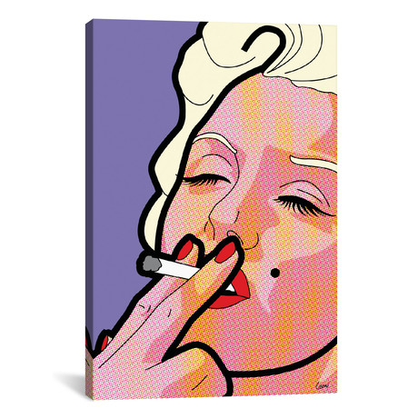 Smoking Marilyn // Gregoire "Leon" Guillemin (26"W x 18"H x 0.75"D)