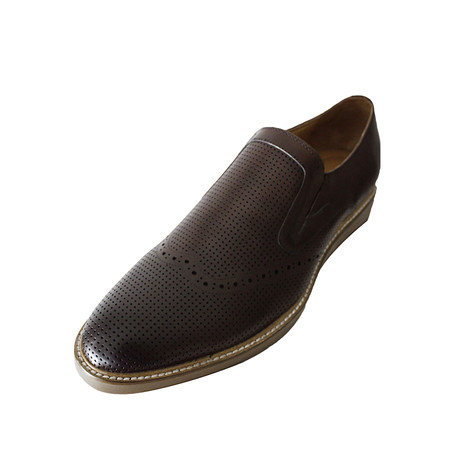 Perforated Dressy Loafer // Brown (Euro: 40)