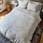 Camouflage Linen / Cotton Comforter // Tan + Beige (Twin / Twin Extra Long)