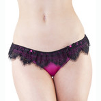 Rosie Black + Fuschia Brief (XS)