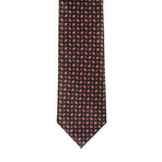 Brioni Patterned Tie // Brown