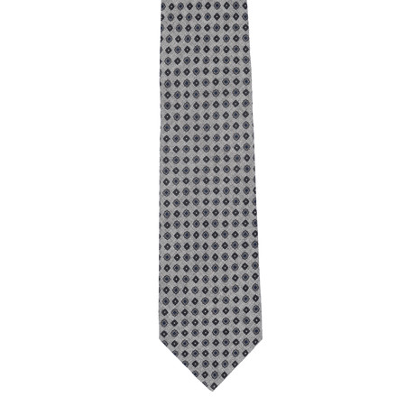 Borrelli Dotted Tie // Gray