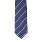 Borelli Napoli // Striped Tie // Blue