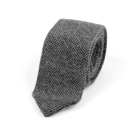 Brunello Cucinelli Cashmere Tie // Gray