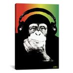 Monkey Headphones Rasta I (26"W x 18"H x 0.75"D)